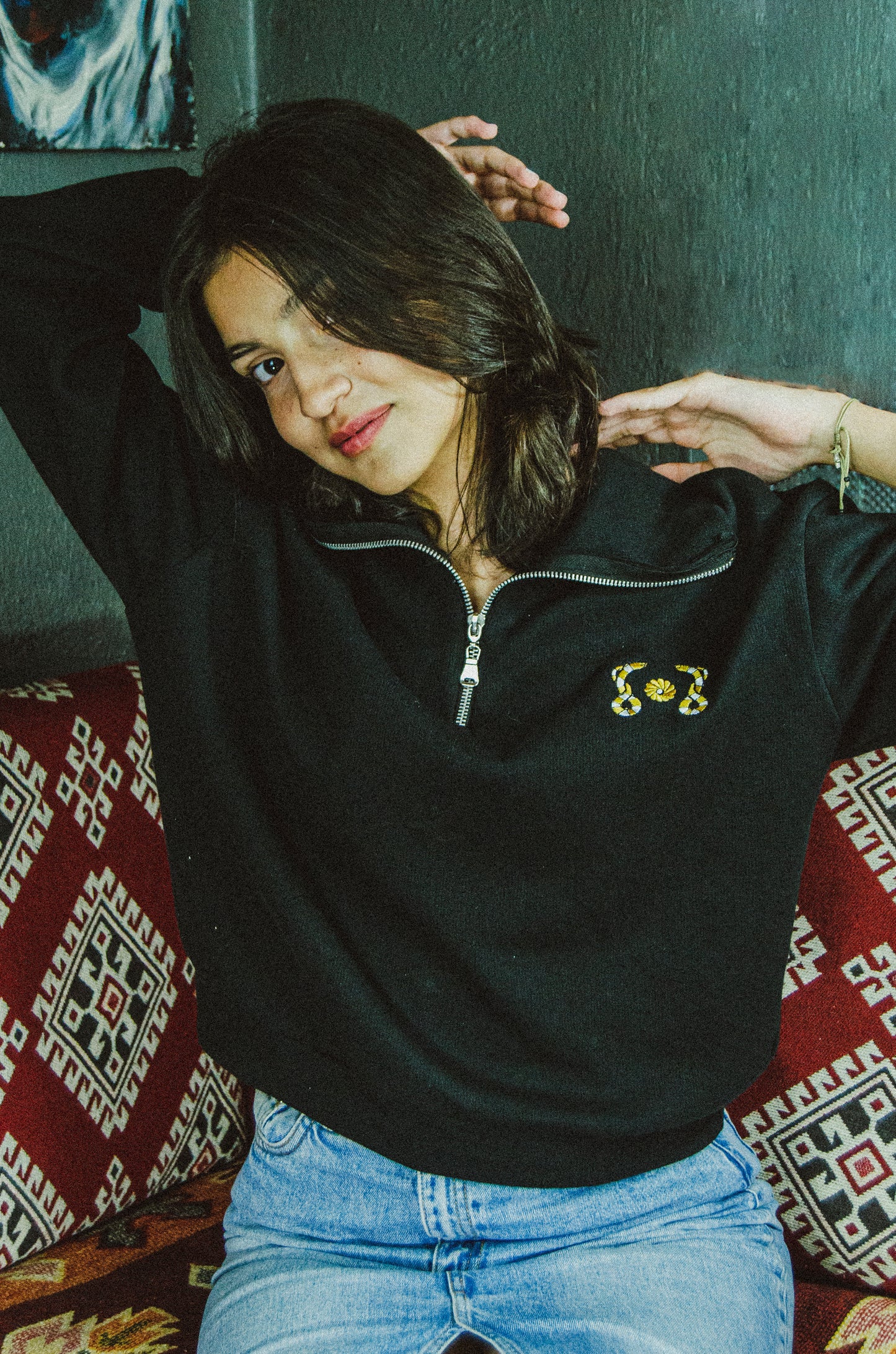 Çeyrek Fermuarlı Sweatshirt