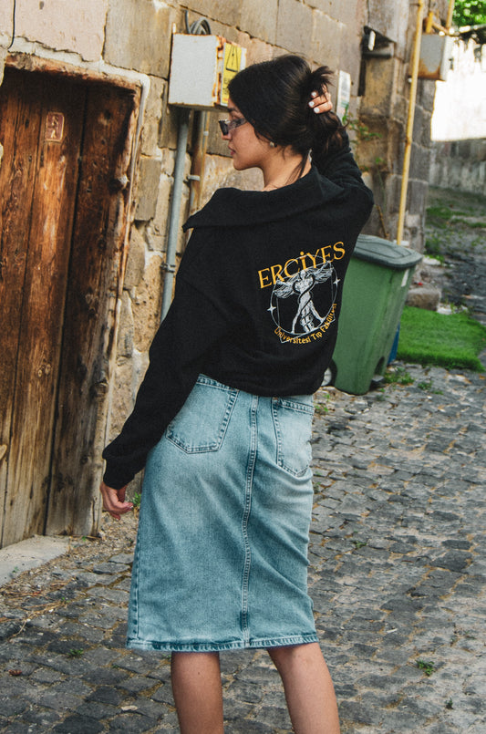 Çeyrek Fermuarlı Sweatshirt